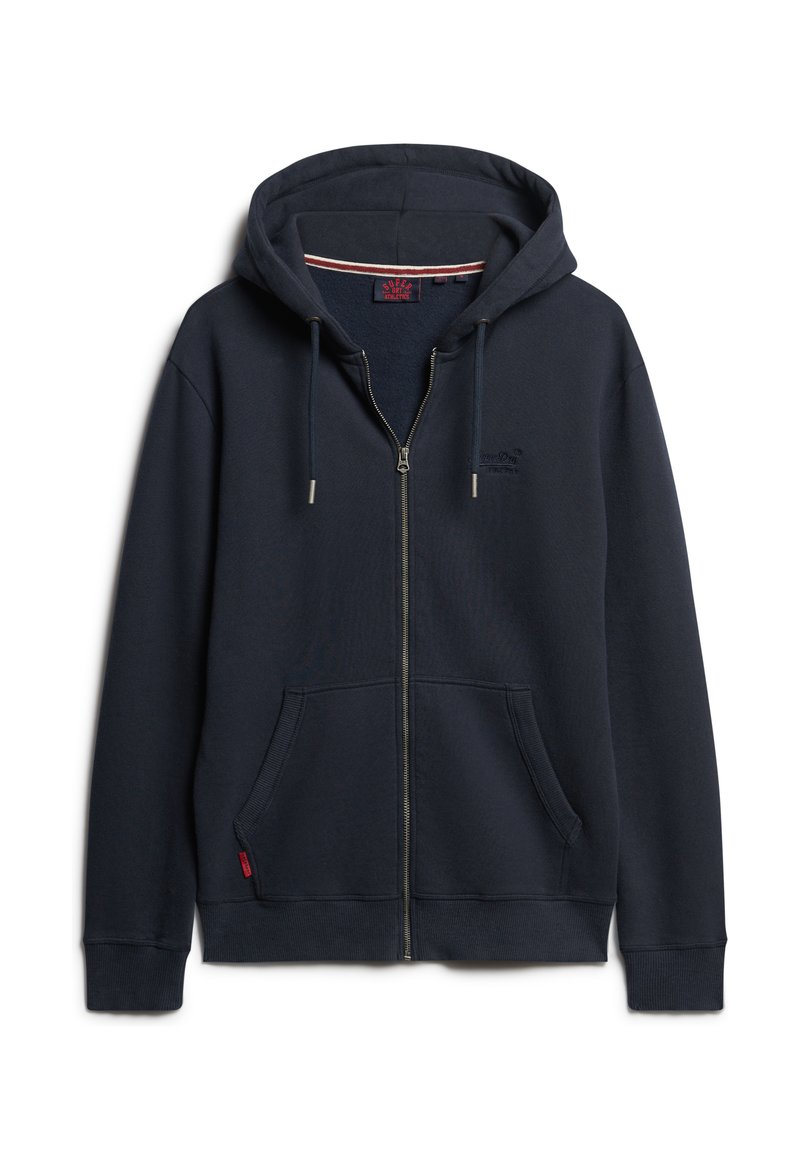 Superdry ESSENTIAL LOGO HOODIE - Sweatjacke - eclipse navy/blau  