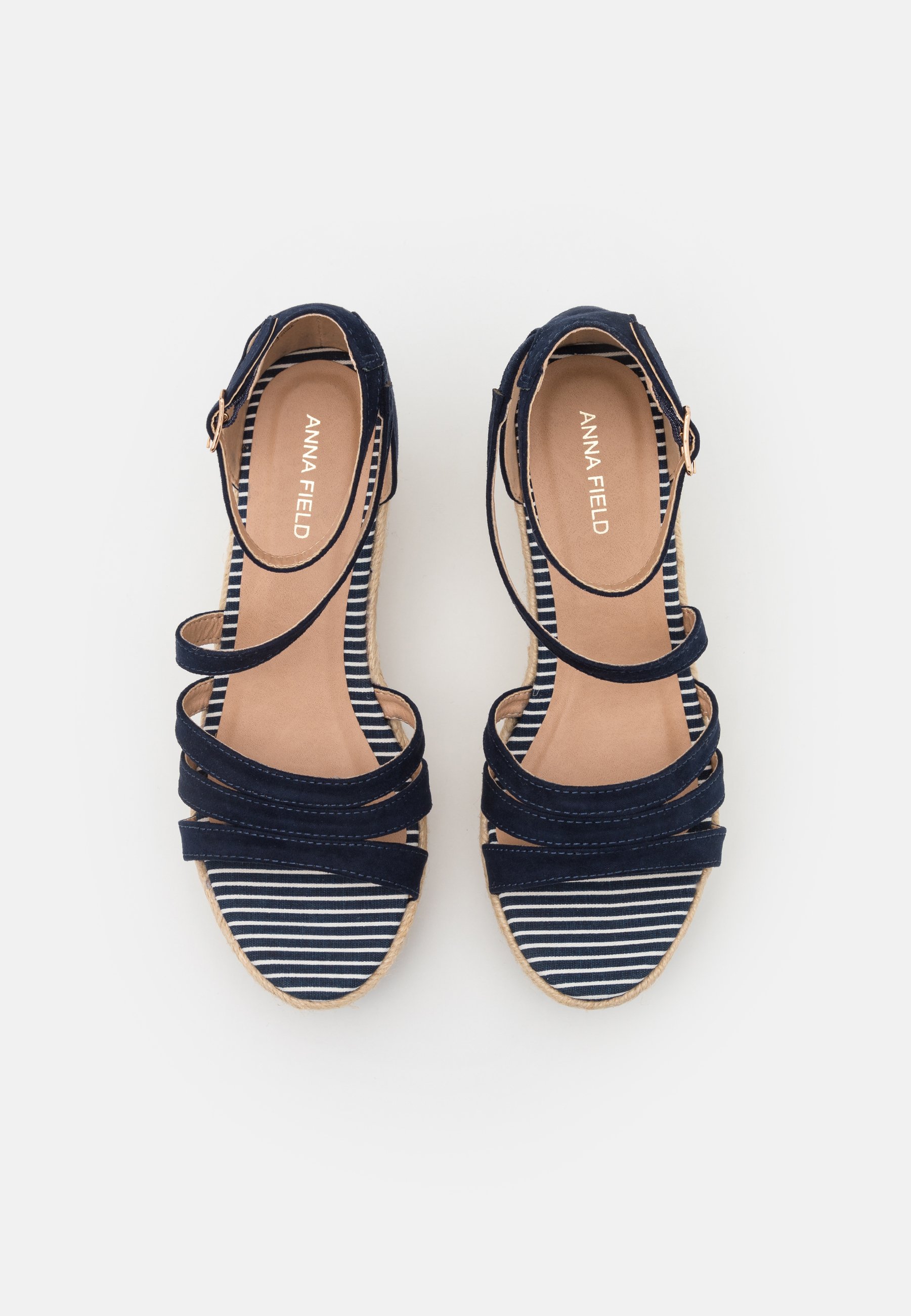 Anna Field Sandalen met plateauzool - blue/blauw - Zalando.be