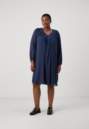 CARANINE LIFE V NECK KNEE DRESS - Vardagsklänning - naval academy
