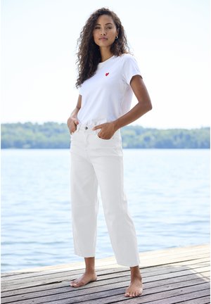 Buffalo, ANKLE-JEANS - Jeans Straight Leg - white