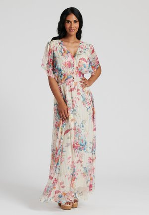 South Beach BUTTON DETAIL - Maxi-jurk - white