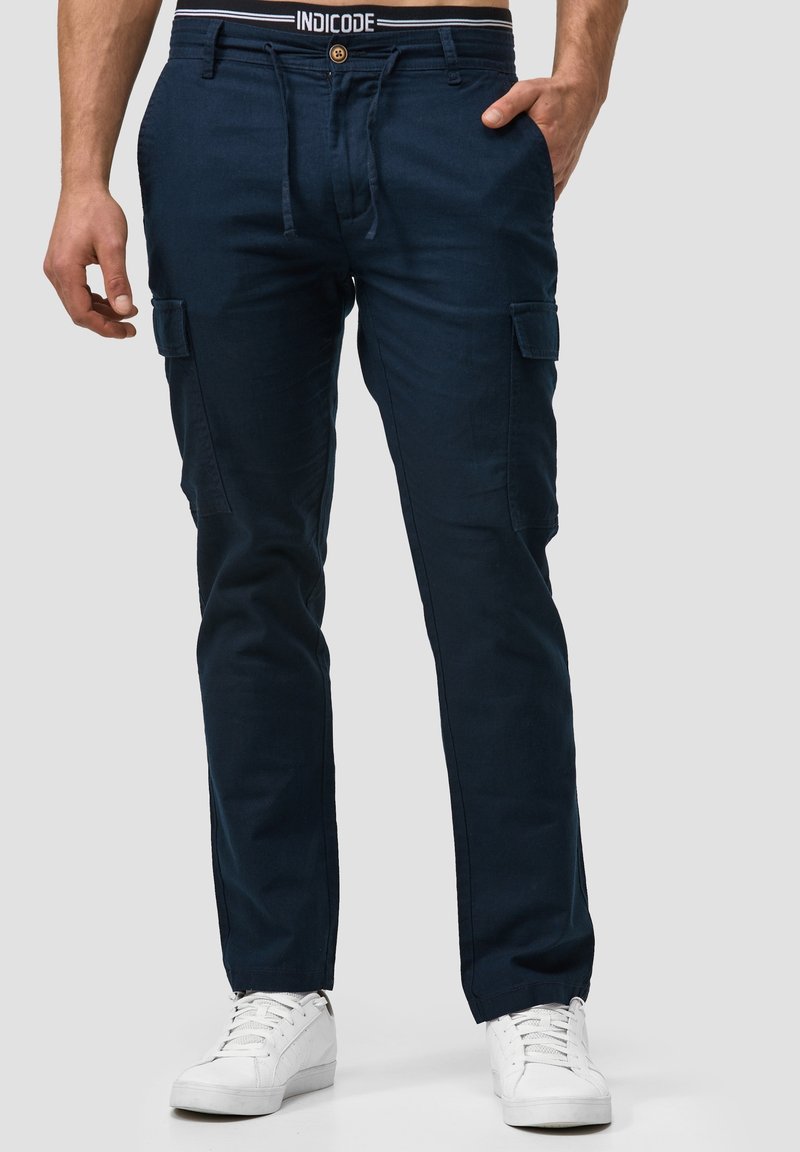 INDICODE JEANS Cargobukser - dark blue