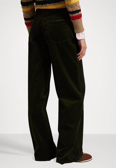 Polo Ralph Lauren COTTON CORDUROY WIDE-LEG PANT - Pantaloni - olive