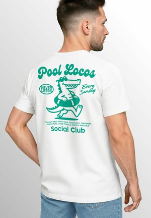 Print T-shirt - weiß