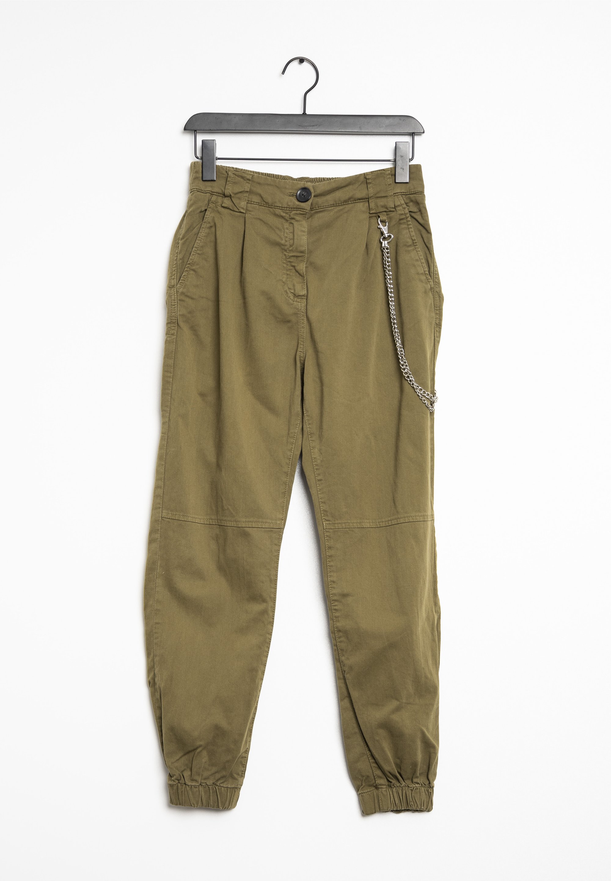 Bershka Pantalones - green/verde (Segunda mano) - Zalando.es