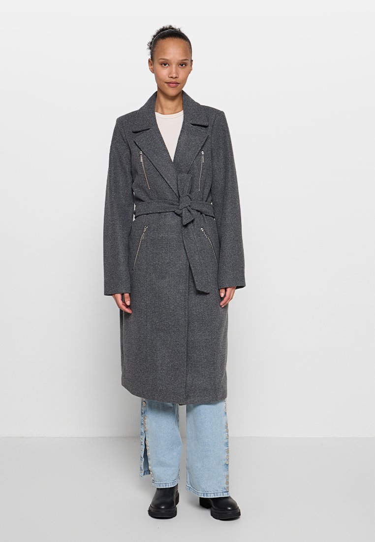Vero Moda Tall Mantel donkergrijs Vero Moda Tall Mantel donkergrijs