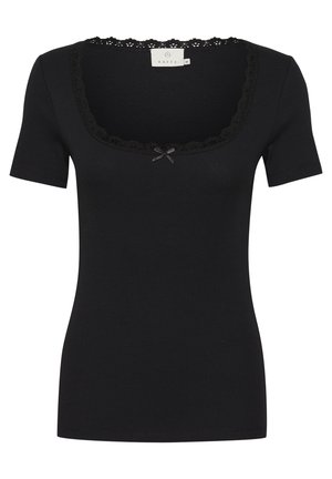 Kaffe KAMAIBRITT - Camiseta estampada - black deep