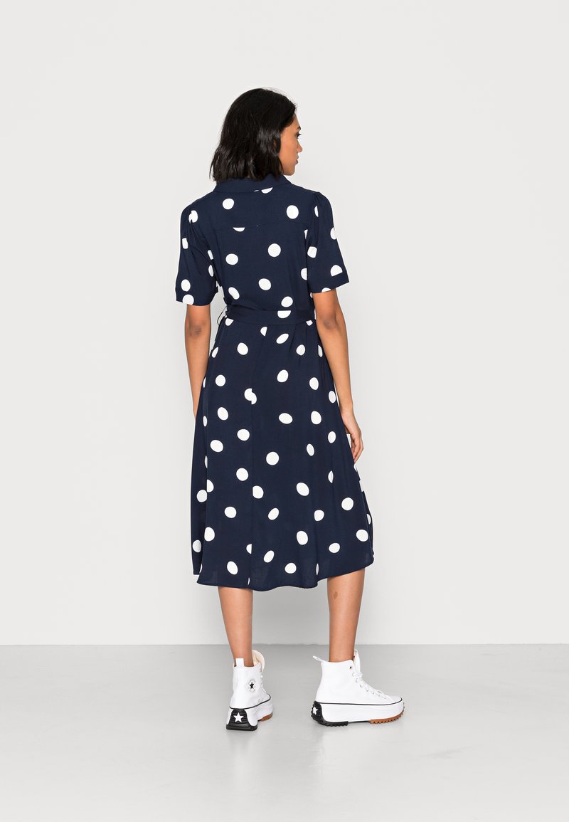 everlane polka dot shirt dress Everlane Polka Dot Cupro Shirt Dress Multiple Ways