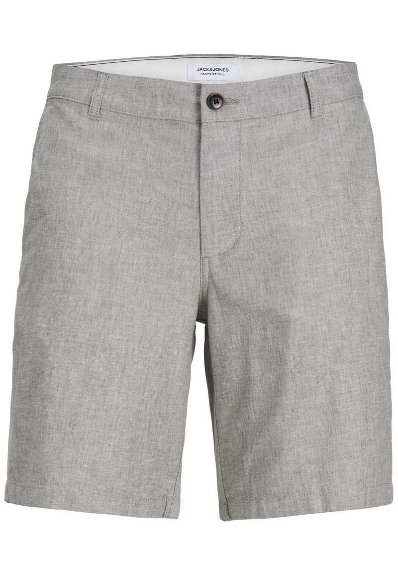 Jack & Jones DAVE MIT REISSVERSCHLUSS UND KNOPF - Short - hellgrau