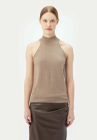 GOBI Cashmere TURTLENECK - Top - taupe