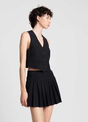 CORTO CON BOTTONI - Veste sans manches - ultrablack