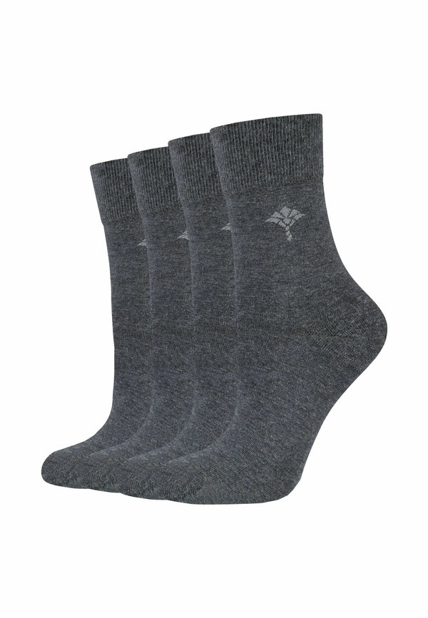 4ER PACK - Socken - anthracite melange