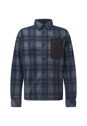 Street One MEN, FLEECE-OVERSHIRT MIT KAROMUSTER - Let jakke / Sommerjakker - dark ink blue