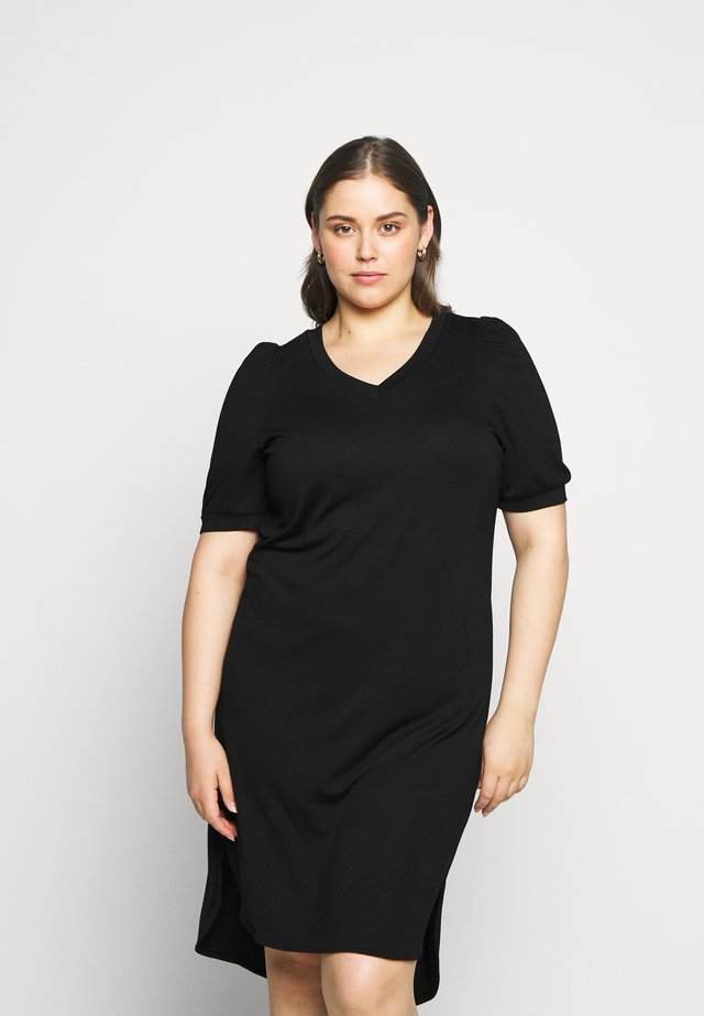 JRCHASE HIGH LOW DRESS - Etui-jurk - black