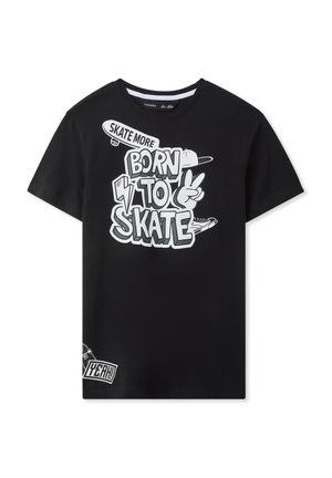SCRITTA SIMPATICA - T-shirt con stampa - nero