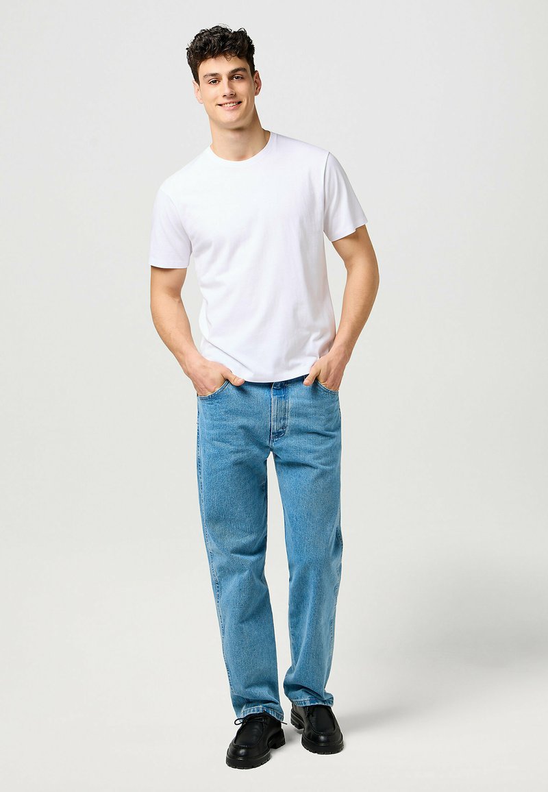 Wrangler 3 PACK TEE - Paprasti marškinėliai - white navy black