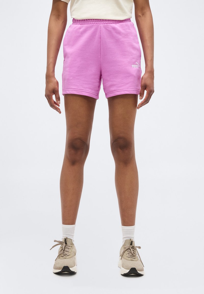 Puma SMALL LOGO HIGH WAIST - Sportovní kraťasy - mauve pop