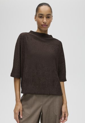 OPUS, FUNNEL CRINKLE FIT - Maglietta a manica lunga - affogato