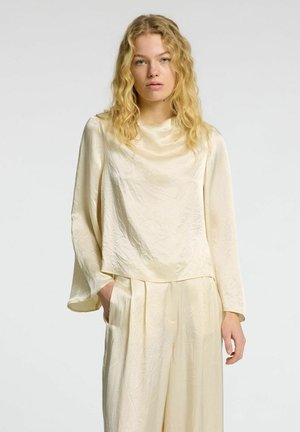 SELENE LS DRAPED NECKLINE  - Bluse - birch