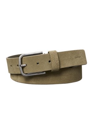 Calvin Klein ROUND BUCKLE FIXED - Gürtel - light brown