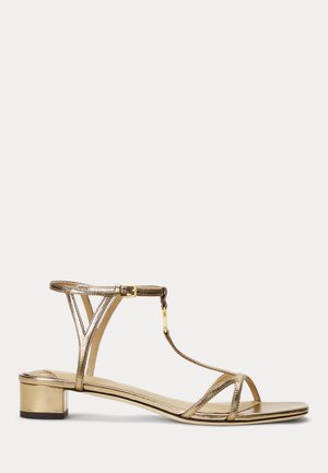 Lauren Ralph Lauren FALLON FLAT - Sandales - soft bronze
