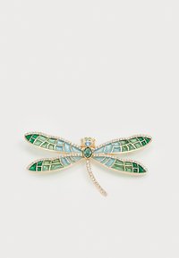 Lauren Ralph Lauren - BOX PIN DRAGONFLY - Brooch - gold-coloured/green Thumbnail Image 1