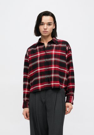 CROPPED SHIRT - Pogājama blūze - red/black
