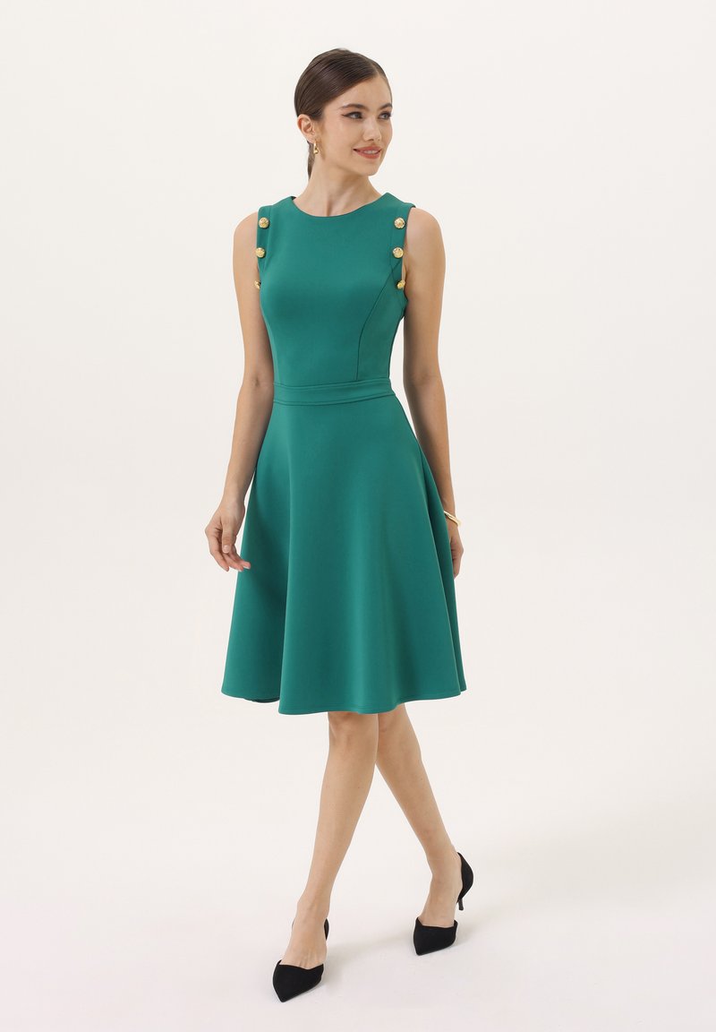 Robe émeraude A.n.a épaules Froides - Taille L - Neuve Avec étiquette