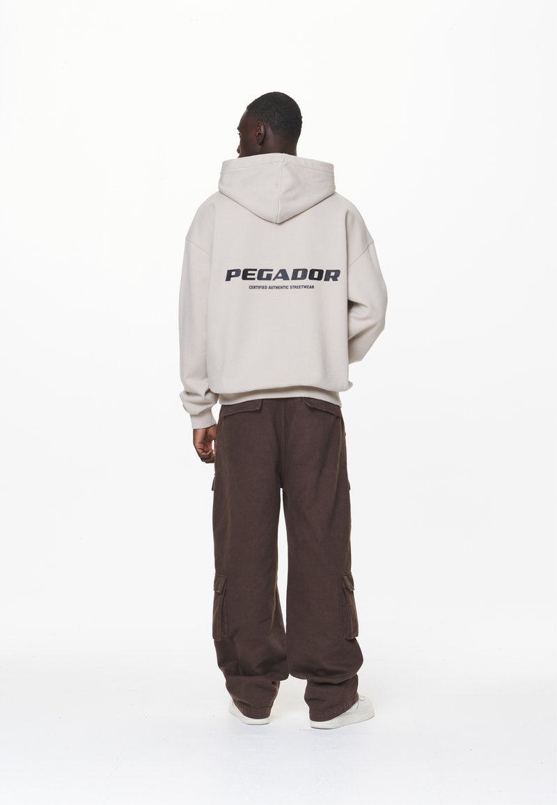 Pegador COLNE LOGO HOODIE - Majica s kapuljačom - washed dust cream