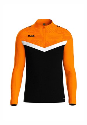 ICONIC HALFZIP - Sweater - schwarzorange