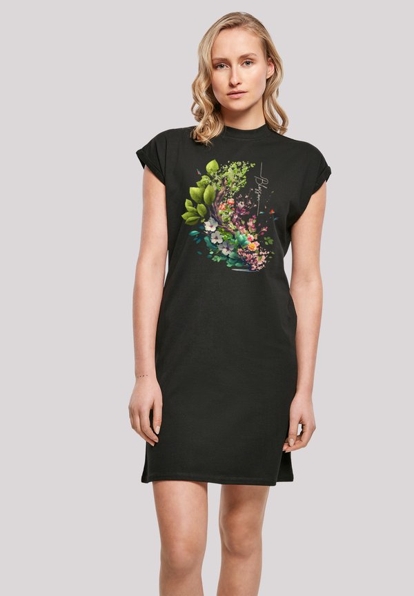 BLÜTEN BAUM  - Jerseykleid - schwarz