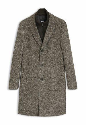 BOSS, Klassischer Mantel - dark brown nine