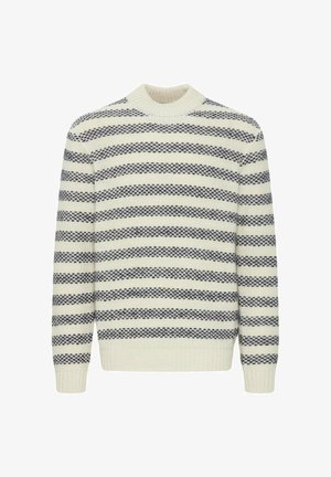 Casual Friday, CFKARL HEAVY KNIT STRIPED - Strickpullover - light sand