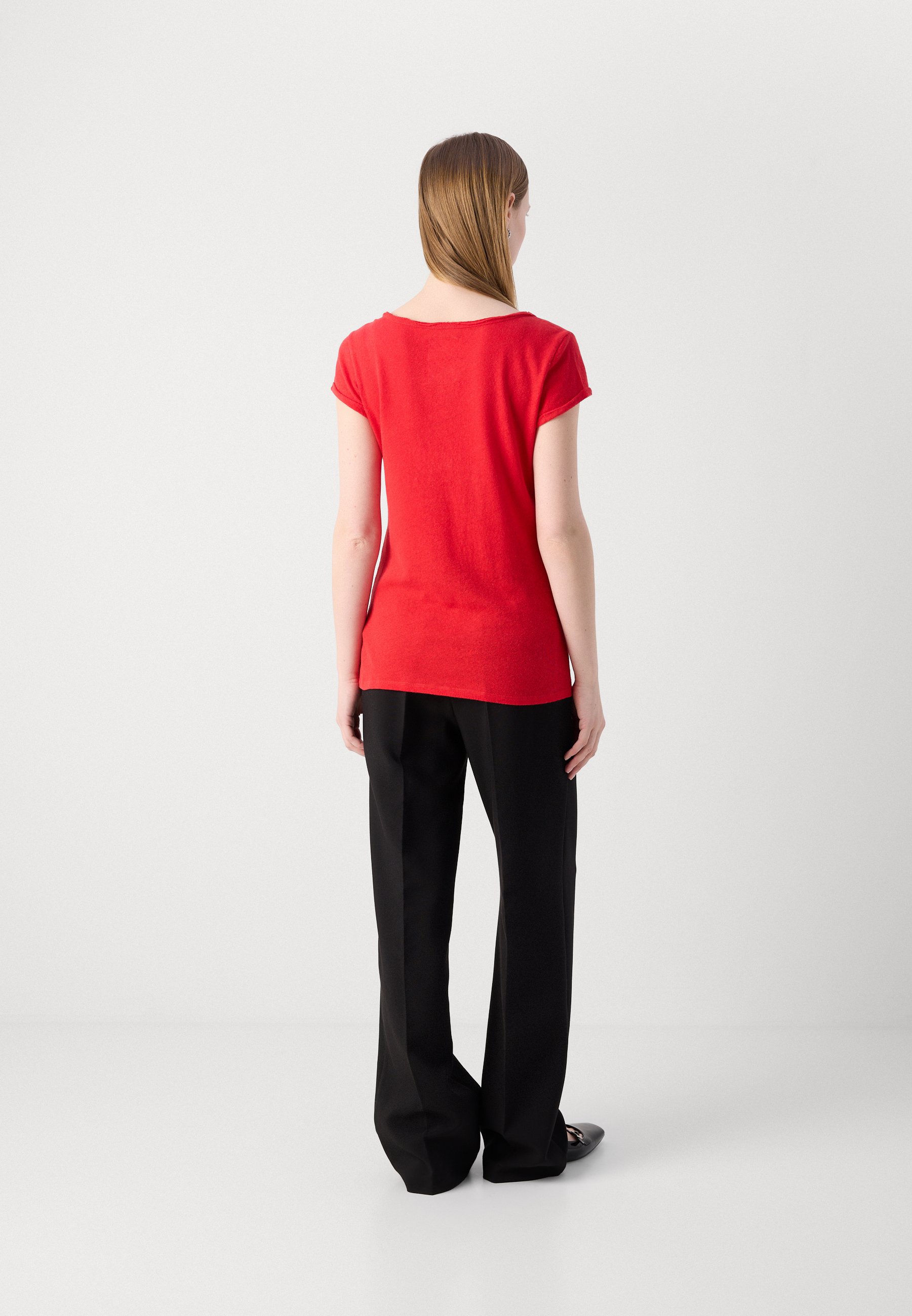 売れ筋商品|||モス モッシュ Tシャツ レディース トップス TEE - Basic T-shirt - chinese red Mos Mosh TEE - T-Shirt basic - chinese red/rot - Zalando.ch