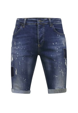 Local Fanatic, KORTE BROEK GATEN -SHNW- BLAUW - LF-SHRT-1026 - Jeansshort - blauw