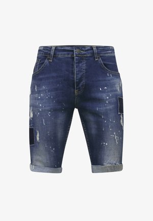 Local Fanatic, KORTE BROEK GATEN -SHNW- BLAUW - LF-SHRT-1026 - Jeansshort - blauw