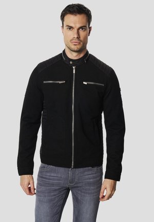 Chaqueta de cuero sintético - black