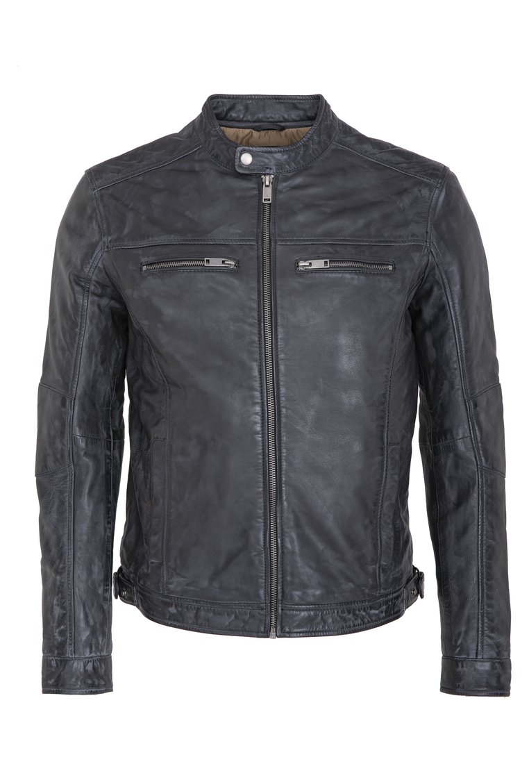 Lee Cooper Leren jas zwart