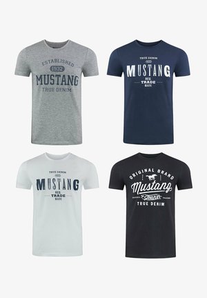 Mustang, TEE 4 PACK - T-Shirt print - farbmix