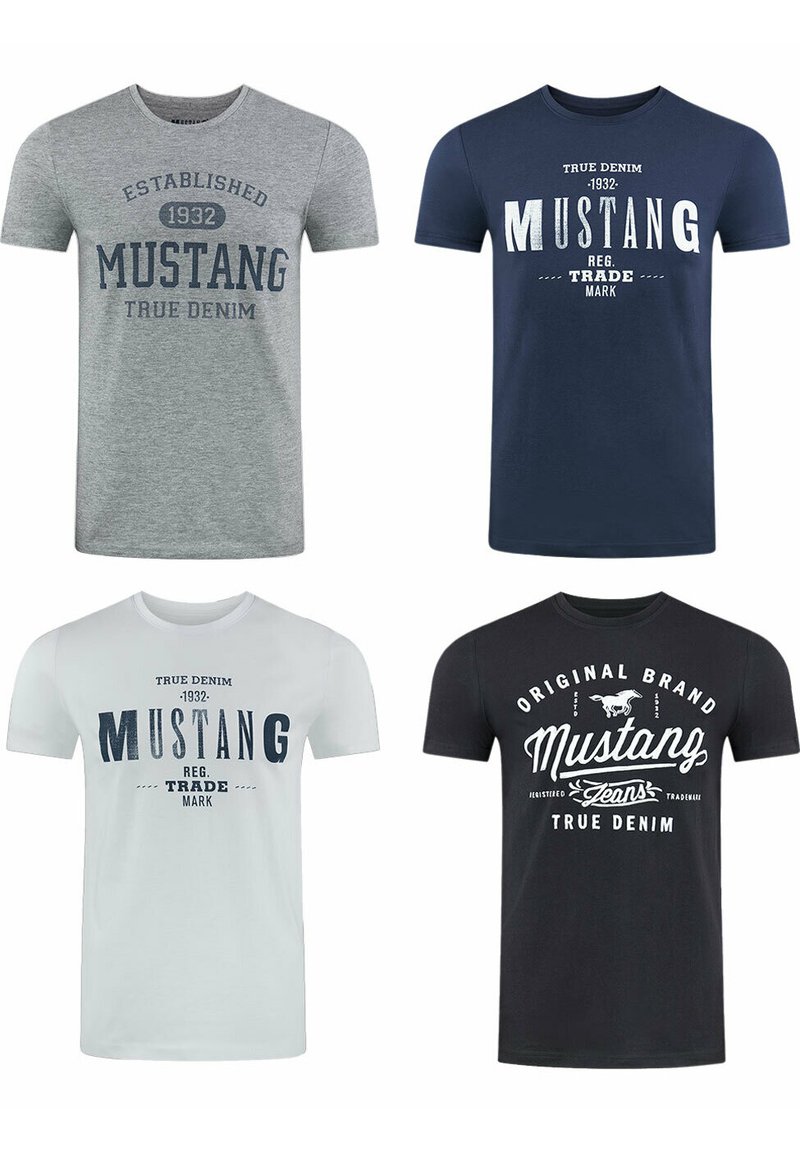 Mustang TEE 4 PACK - T-shirt print - farbmix