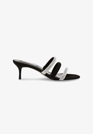 Steve Madden, KAIRO - Ciabattine con tacco - black silver