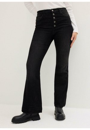 WAIST BEQUEMBUND - Jeans a zampa - black