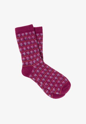 FatFace, FAIRISLE SOCKS - Ponožky - burgundy