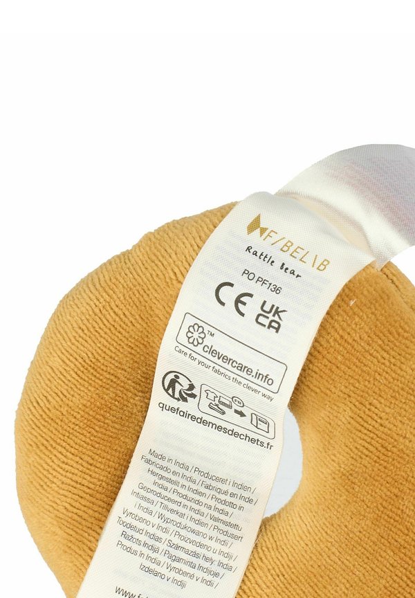 RATTLE – BEAR – Kuscheltier – wood thrush