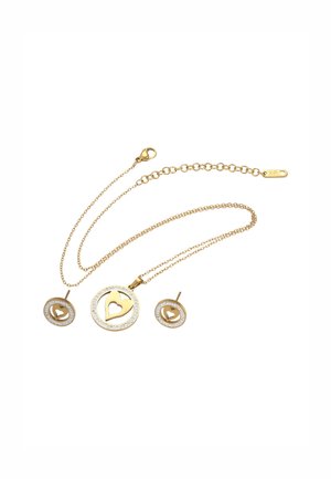 SET - Fülbevalók - gold white