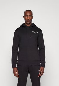 Björn Borg ESSENTIAL HOODIE - Jersey con capucha - black beauty