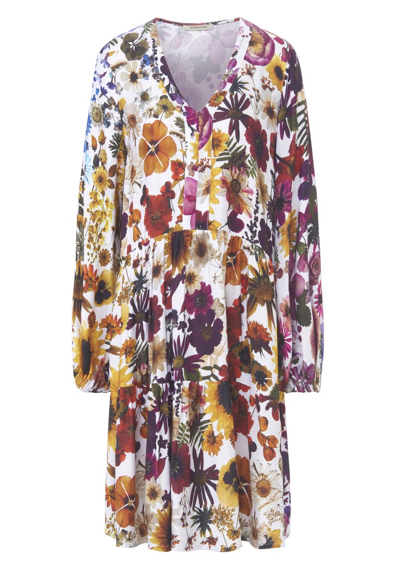 Damen Freizeitkleider | MARGITTES Freizeitkleid weiß multicolor/weiß - DY28042 Damen Freizeitkleider | MARGITTES Freizeitkleid weiß multicolor/weiß - DY28042