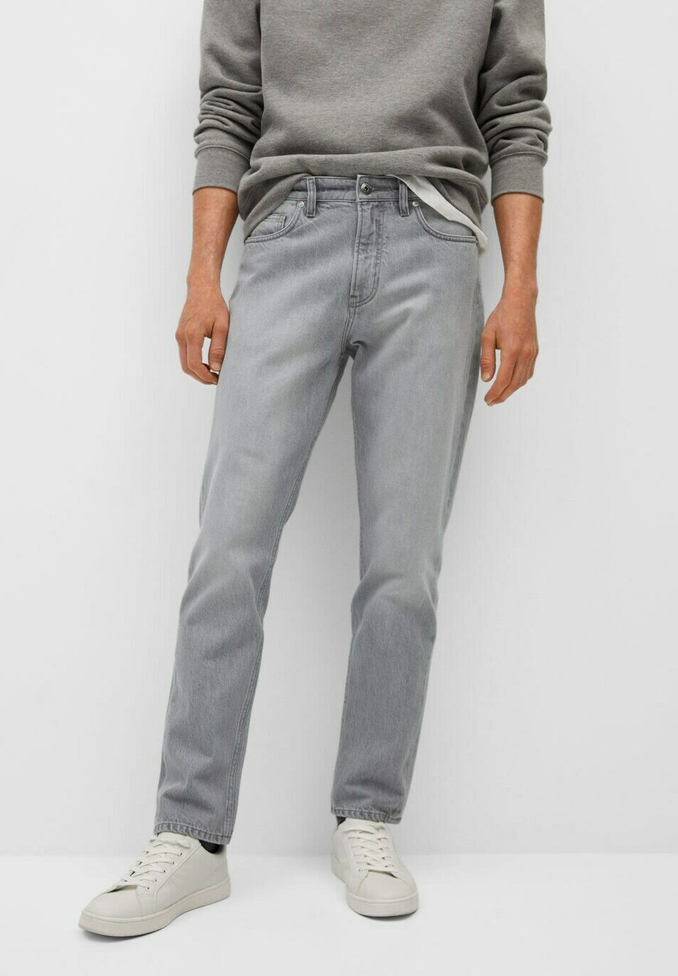 Mango BOB - Straight leg jeans - grigio denim/grey denim - Zalando.co.uk