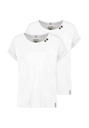 2ER PACK - Print T-shirt - white