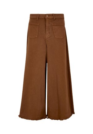 GIANA HIGH WAIST PALAZZO - Wide leg - rust